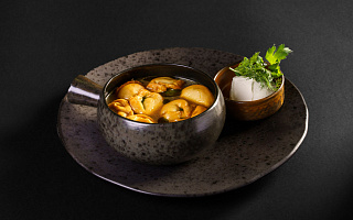 Кундюмы с белыми грибами и грибным взваром