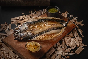 Филе скумбрии опаленное на гриле